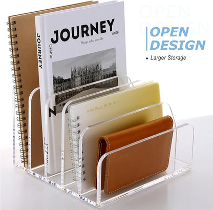 SANRUI Acrylic Desk File Organizer Holder - Image 6