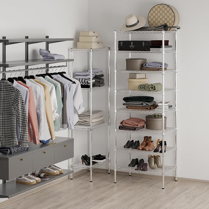 21" Deep x 30" Wide x 86" Height Wire Shelving Kit | 8-Tier | NSF Commercial - Image 5