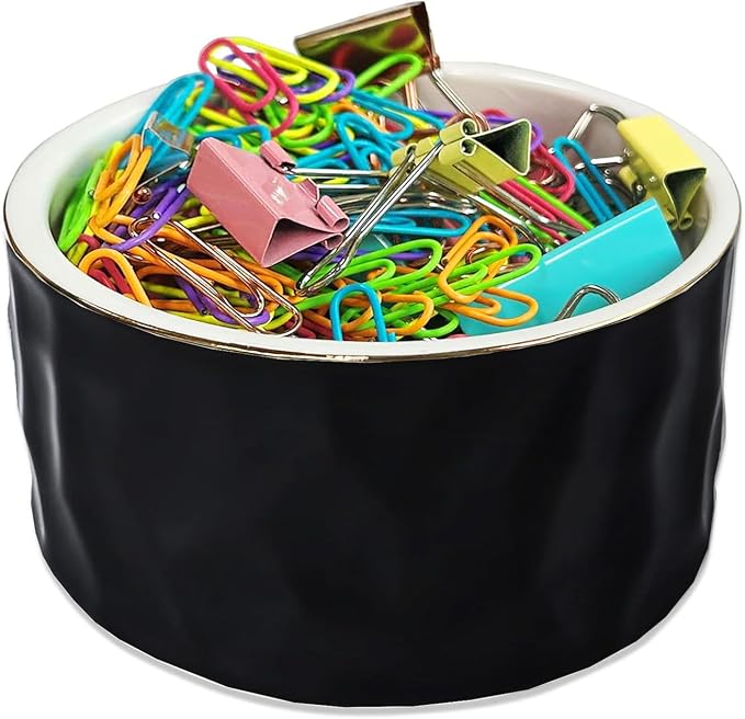 Paper Clip Holder Ceramic Paper Clip Holders Paperclips Holder Dispenser Cute - Image 2