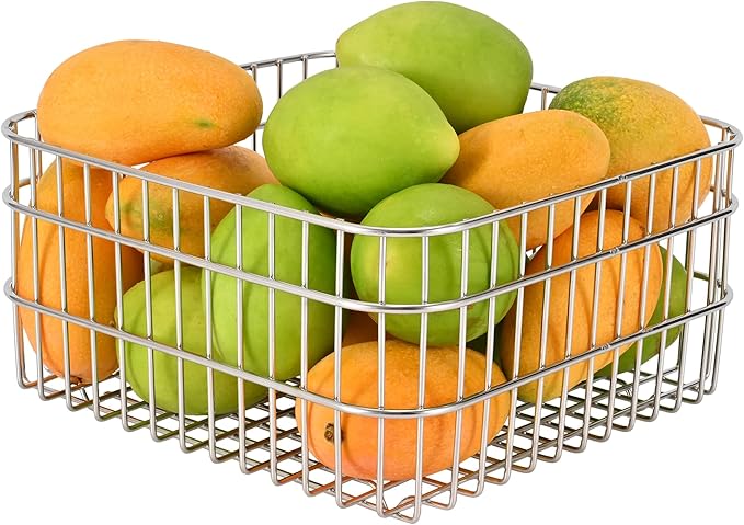 304SS Fruit Basket 3.5L Kitchen Storage Colander Produce Holder | 304 stainless by Unknown
