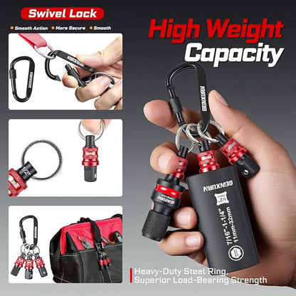 Geinxurn 5Pcs Socket Holder Keychain, 1/2 Drive Quick Release & Quick Change - Image 7