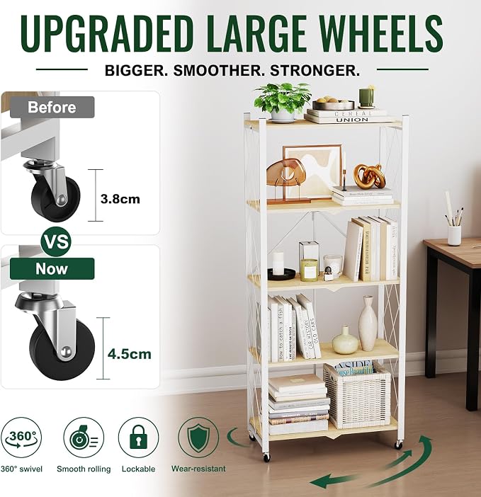black leopard 5-Tier Foldable Shelf - Image 3