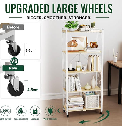 black leopard 5-Tier Foldable Shelf - Image 3