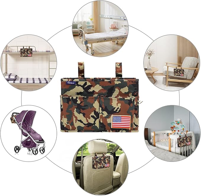 Surblue Bedside Caddy Hanging Organizer Storage Bag Pocket - Image 6