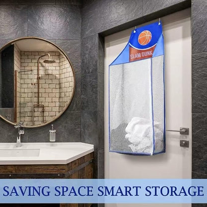 2 Pack Over the Door Laundry Hamper, Hanging Basketball Laundry Hamper - Image 2