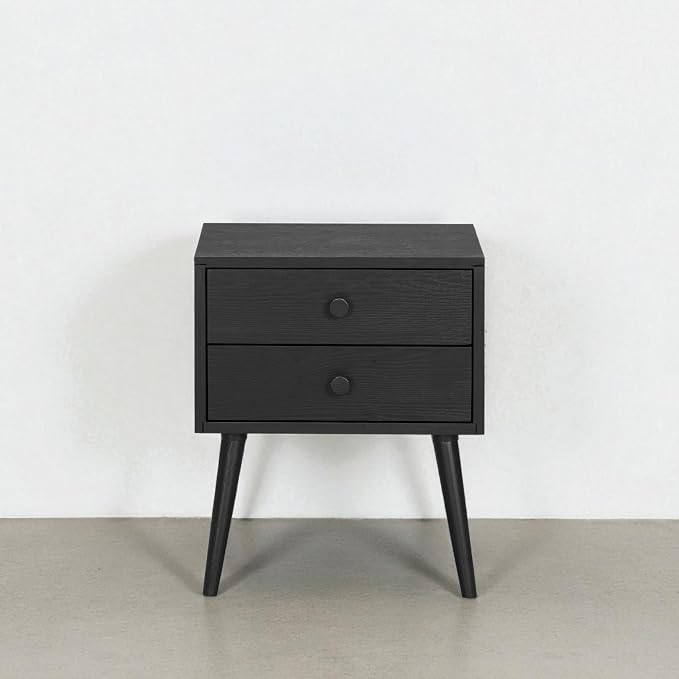 NTC Lux Nightstand with 2 Drawers, Featuring Adaptable Design, 150 lbs Load by NTC