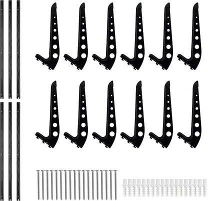 6 Board Surf Rack Wall Mount for Surfboard, Snowboard Storage Adjustable Wall - Image 7