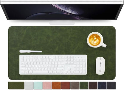 Distressed Leather Desk Mat by HOMIEAZICOZI