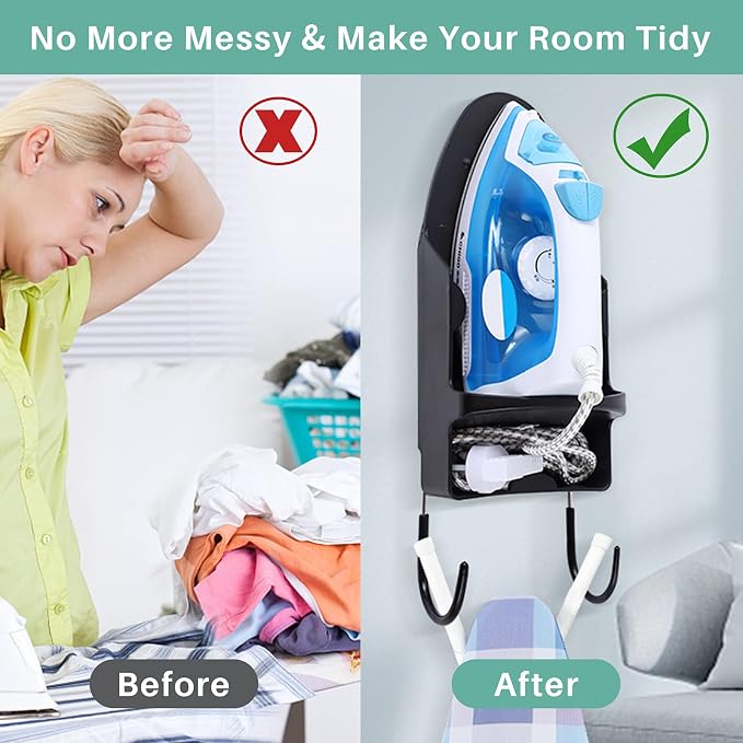 Ironing Board Hanger Wall Mount, Iron Hanger - Image 6