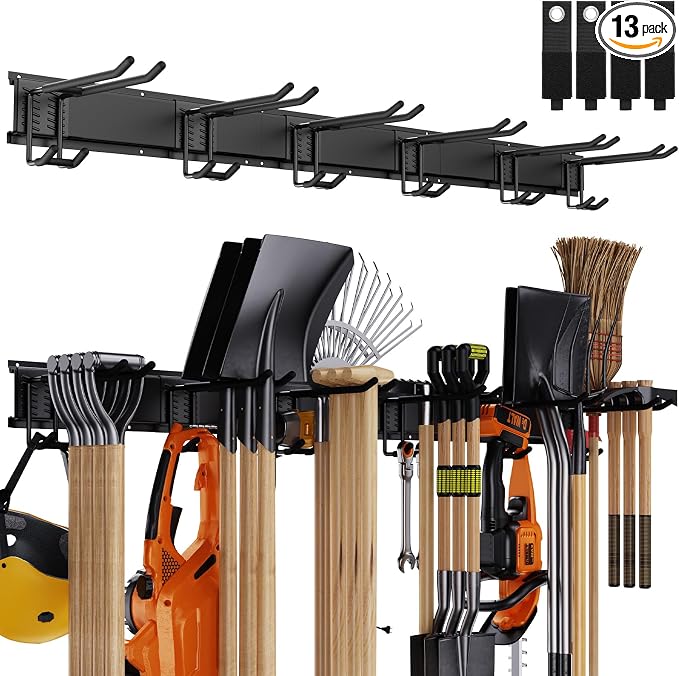 Garage Tool Organizer Wall Mount, 48 Inch Adjustable Garage Tool Storage Rack by Gatsowm