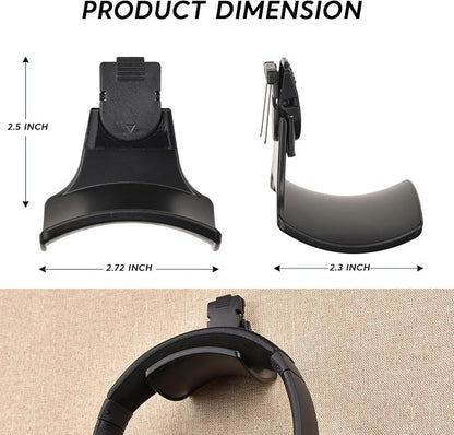 Fabric Wall Headphone Stand for Office, Cubicle Headphone Holder for Work Decor - Image 2