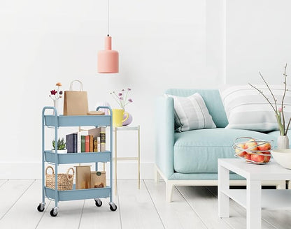 CAXXA 3-Tier Rolling Metal Storage Organizer - Image 7