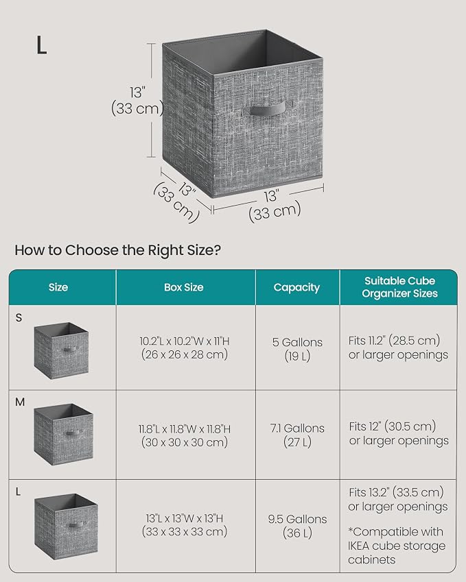 SONGMICS Storage Cubes, Closet Organizers - Image 5