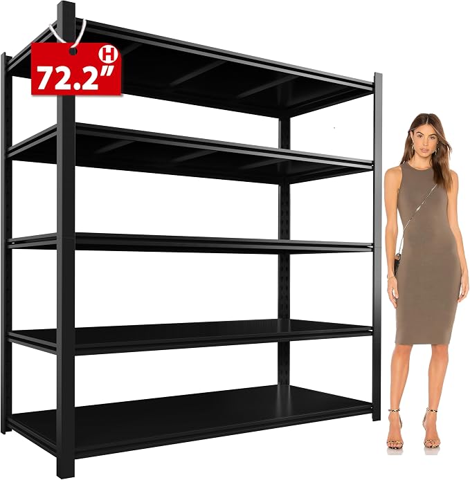 48.2" W Garage Shelving 3000LBS Storage Shelf Heavy Duty Garage Storage Shelves - Image 5