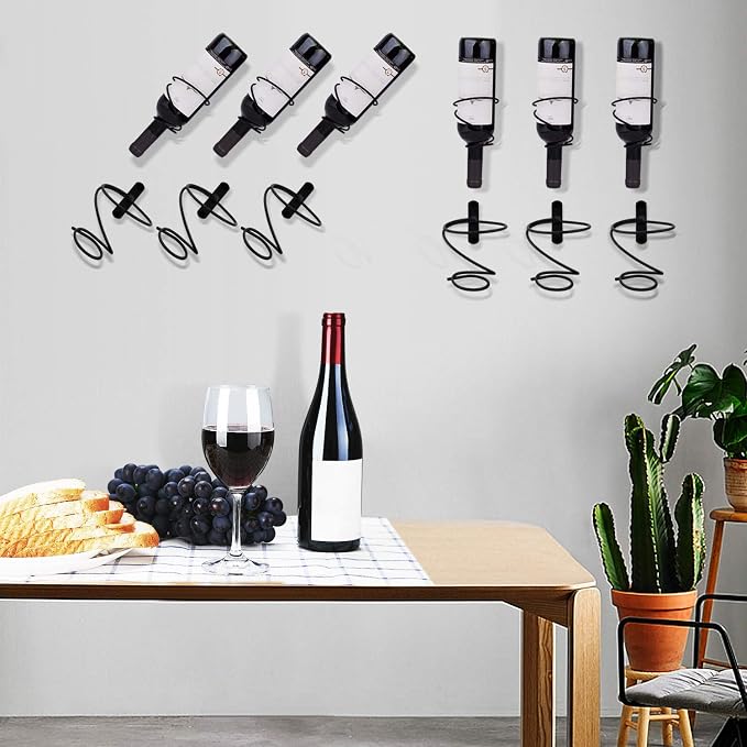 MOCOUM 6 Pack Wall Mounted Wine Racks - Image 4