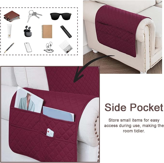 Waterproof Sofa Armrest Cover Headrest Cover - Image 5