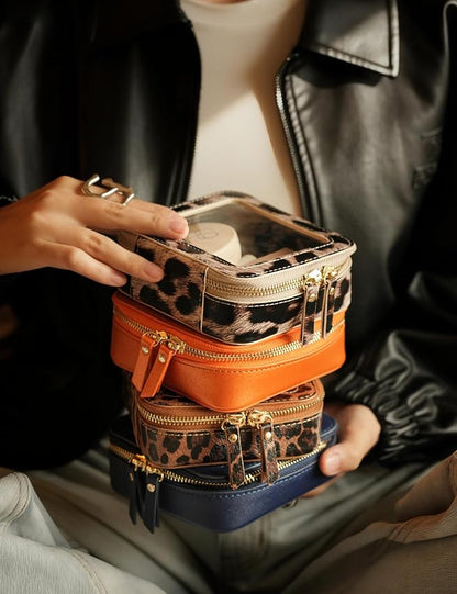 Popvibe Clear Makeup Bag Travel Cosmetic Case Transparent Toiletry Bag - Image 8