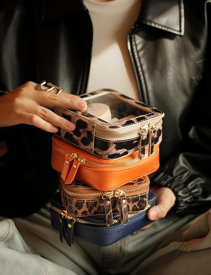 Popvibe Clear Makeup Bag Travel Cosmetic Case Transparent Toiletry Bag - Image 8