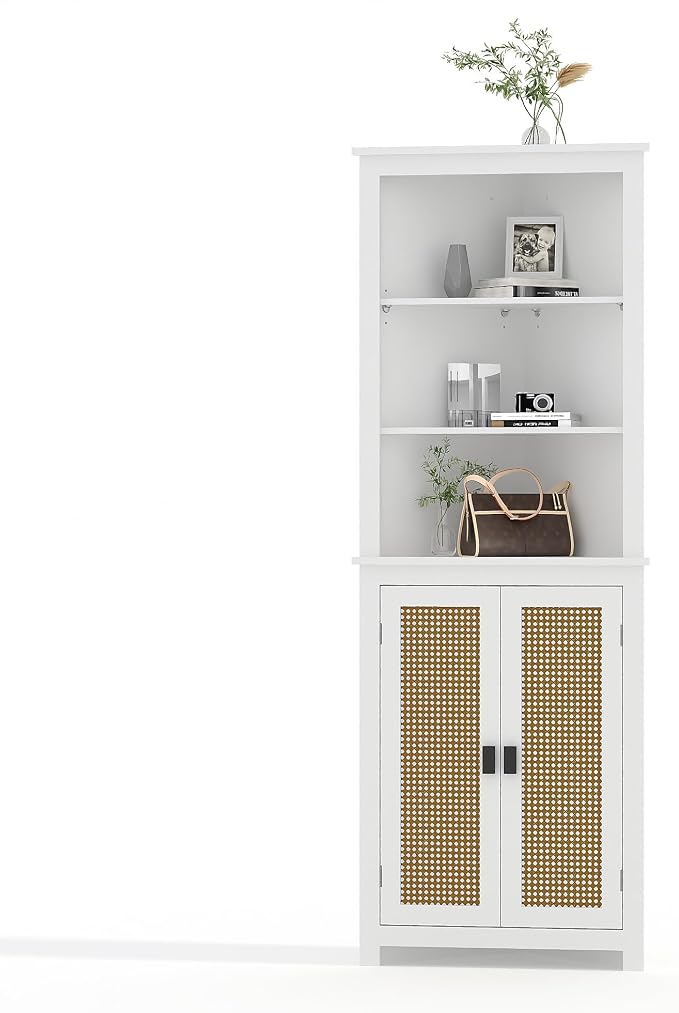 64 inch Farmhouse Corner Cabinet by MERXENG