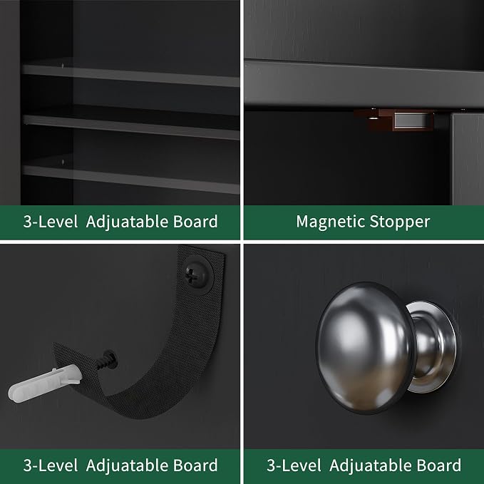 Nuturelly Over The Toilet Storage Cabinet, Bathroom Storage Organizer - Image 5