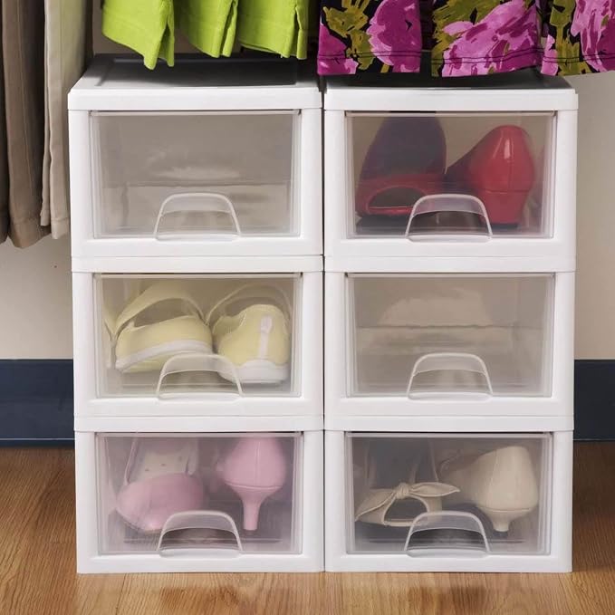 Sterilite 6-Pack Stacking Drawer, 6 Quart, and Makeup Organization - Image 5