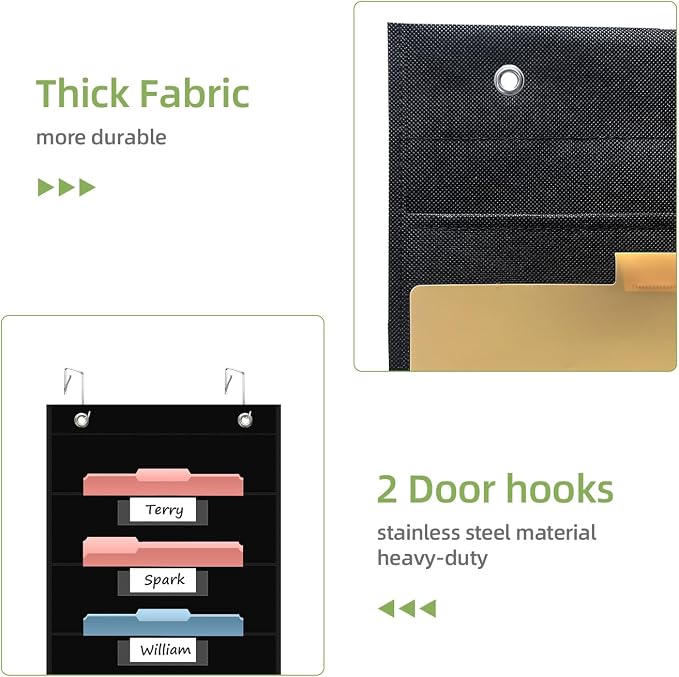 8 Pockets File Storage Pocket Chart - Image 7