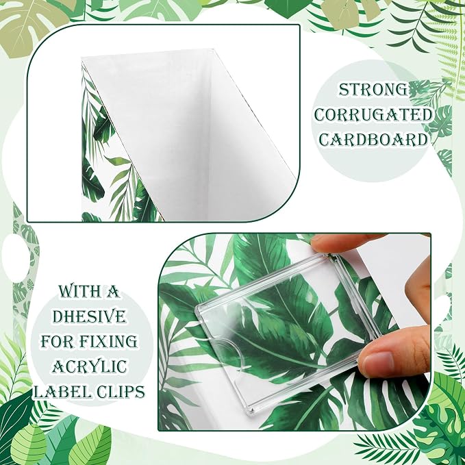 Monstera Magazine File Holder Decorative Set of 4 | Foldable Magazine Storage - Image 4