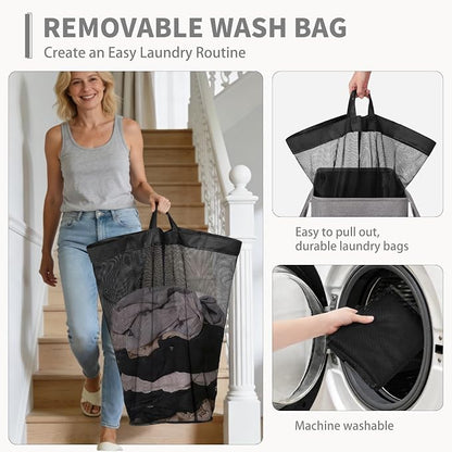 CHICVITA 75L Slim Laundry Basket - Image 5