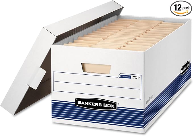 Bankers Box 12-Pack Medium Duty File Storage Boxes by BankersBox