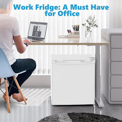 1.6 Cu.ft Mini Fridge with Freezer, Compact Refrigerator, Single Reversible Door - Image 7