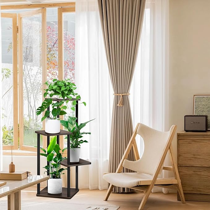 4-Tier Wooden Flower Shelf, Plant Stand - Image 5