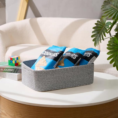 Large Shallow Organizing Baskets 15x11x5.1 Inches - Image 5
