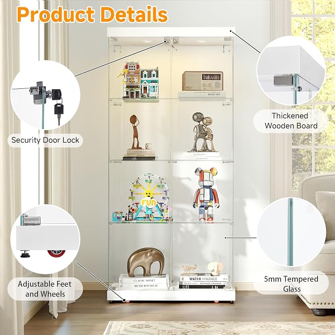 Tempered Glass Display Cabinet - Image 4