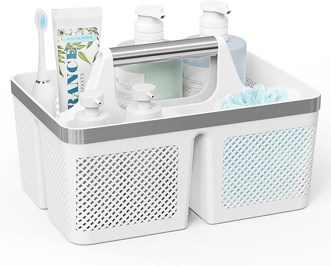 Plastic Shower Caddy Dorm: Portable Bathroom Caddy Organizer by MakesYourHomeMoreOrganized