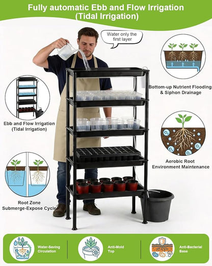 RooTrimmer 5-Tier Hydroponics Growing System, Plant Stand - Image 4