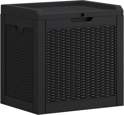 YITAHOME 35 Gallon Outdoor Deck Box, Lockable Waterproof Storage Box, Resin by YITAHOME