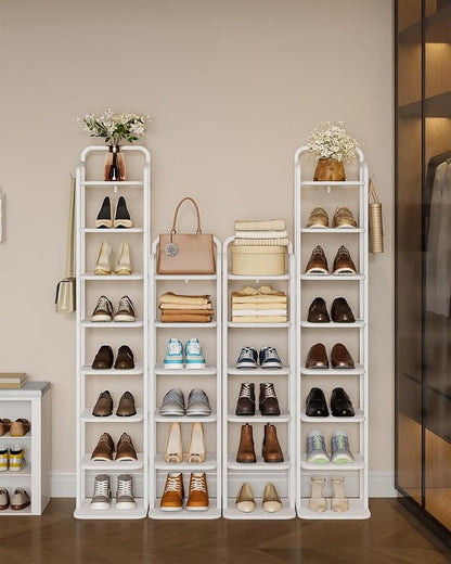 Hzuaneri 6 Tiers Vertical Shoe Rack, Narrow Shoe Tower, Tall Shoes Shelf - Image 8