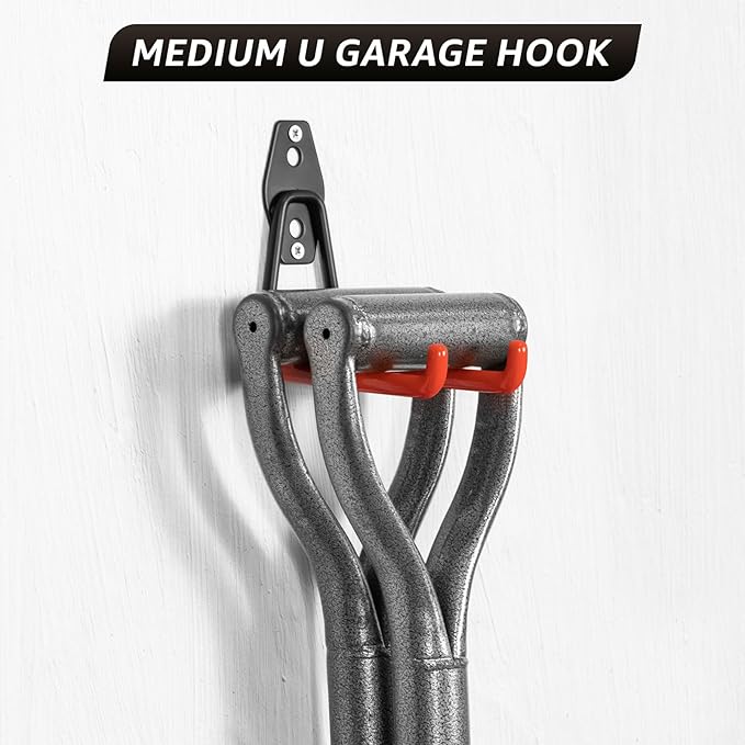 30 Pack Utility Steel Heavy Duty Wall Mount Garage Hooks, - Image 6