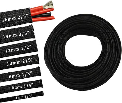30ft PET Expandable Sleeving Wire Cable Sleeve by CBAZY