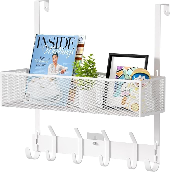 LUCYCAZ Over The Door Hooks Organizer, Door Hanger Storage by LUCYCAZ