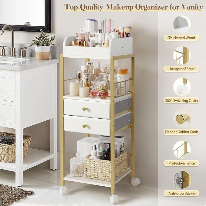 Makeup Organizer, Floor Skincare Organizers Make Up Organizers and Storage - Image 5