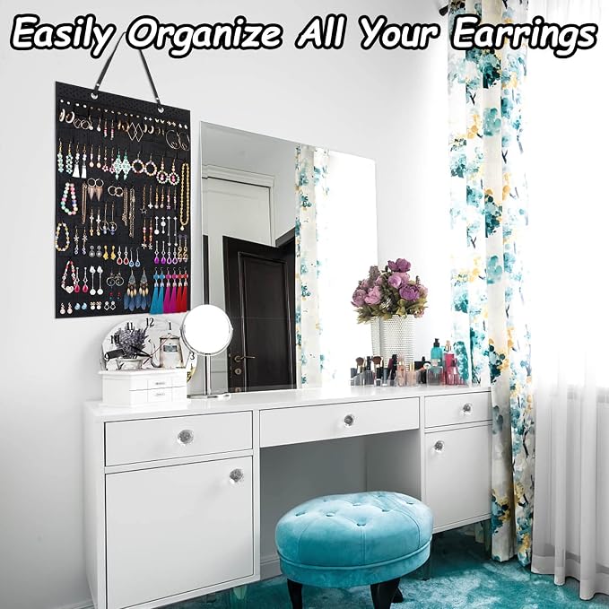 Caffox Hanging Earring Holder, Large Earring Organizer - Image 7