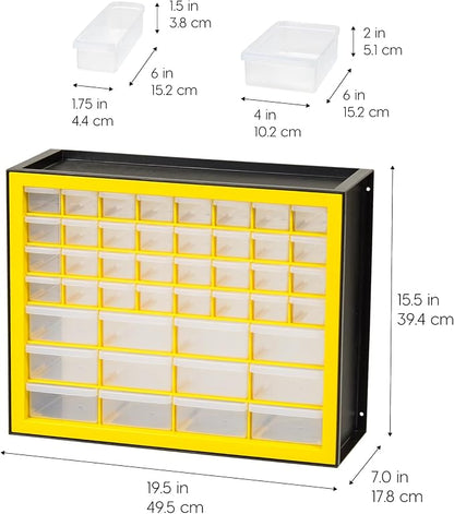 IRIS Plastic Hardware Storage Drawer, 44 Drawer Parts Cabinet - Image 3