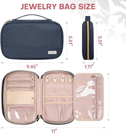 Jewelry Travel Case Organizer for Necklaces, Soft Sided - Image 2