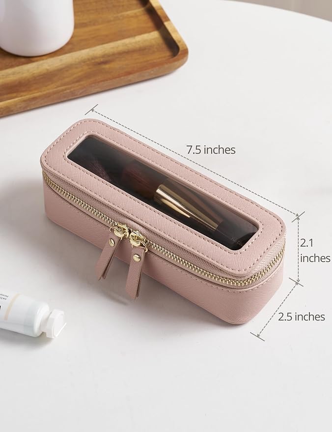 Popvibe Clear Makeup Bag Travel Cosmetic Case Transparent Toiletry Bag - Image 5