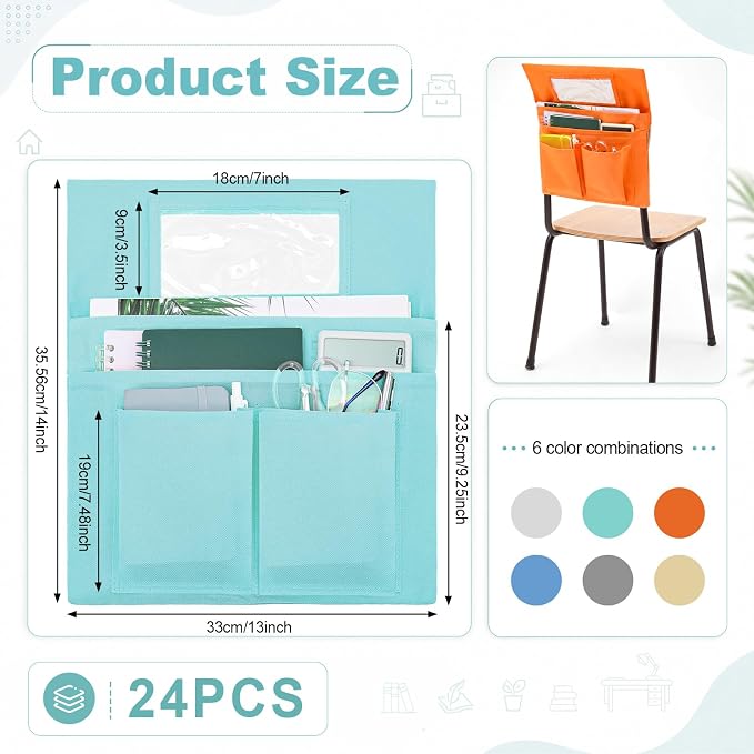 Remagr 24 Pcs Small Chair Pockets - Image 2