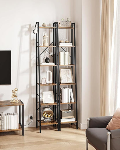 Hzuaneri Ladder Shelf, Freestanding Corner Storage Shelf | Bookcase - Image 5