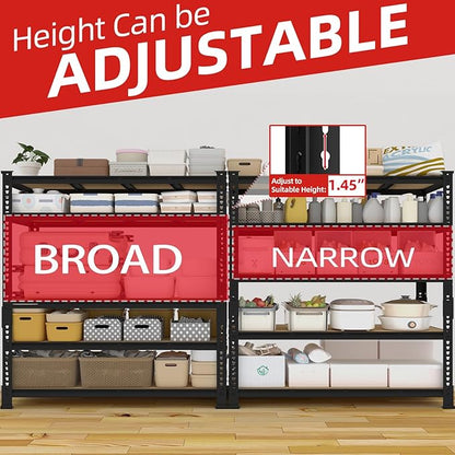 PrimeZone 60" W X 24" D X 72" H Heavy Duty Garage Storage Shelves - Image 4