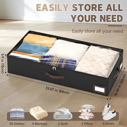 OIAHOMY 2 Pack Under Bed Storage - Image 3