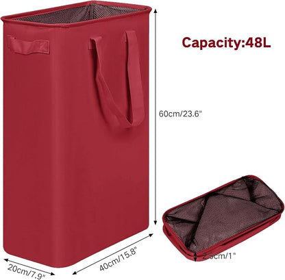 efluky Slim Laundry Basket, Narrow Laundry Hamper - Image 2